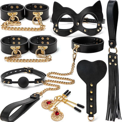 2 kg donne nere set BDSM per adulti SM giocattoli sessuali in cuoio set di lusso schiavitù