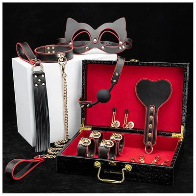 2 kg donne nere set BDSM per adulti SM giocattoli sessuali in cuoio set di lusso schiavitù