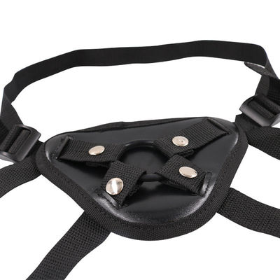 BDSM indossabile per lesbiche Set nero di gomma Pantaloni dildo per uomini Strap On Pantaloni