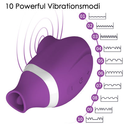 122g Vibratori sessuali femminili a distanza giocattolo Vibratore per succhiare il clitoride 8.5 x 4 cm