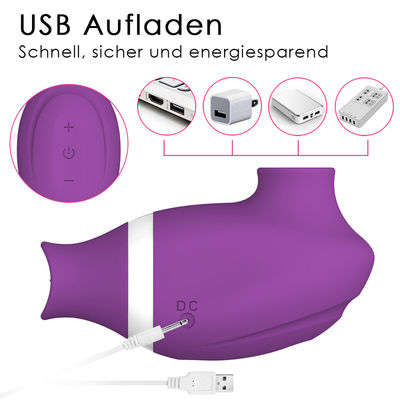 122g Vibratori sessuali femminili a distanza giocattolo Vibratore per succhiare il clitoride 8.5 x 4 cm