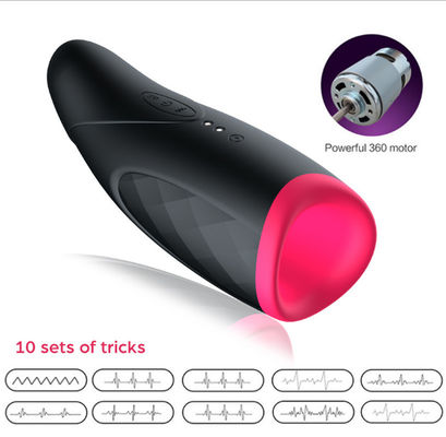 250g Vagina Maschile Masturbatore Coppa di giocattolo Pistola automatica Riscaldamento telescopico