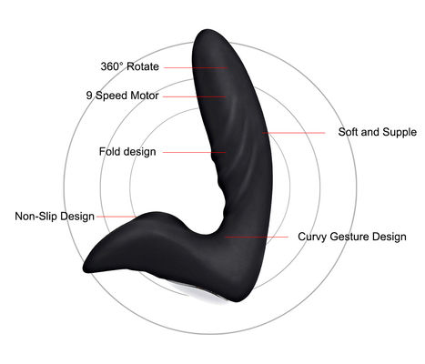 Masturbatore maschile elettrico rotante giocattolo silicone massaggio prostatico vibratore porno