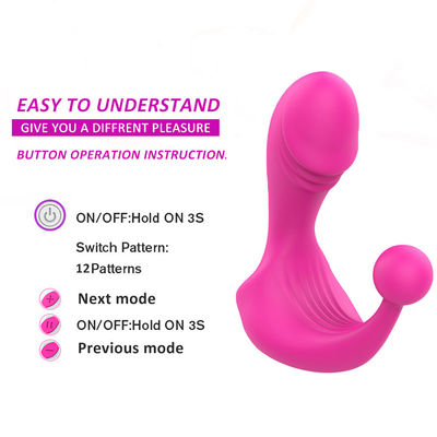 400g 15X9X9cm Vibratore wireless Sex Toy G Spot Dildo Massatore prostatico impermeabile Stimulatore
