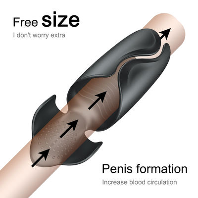 Anello del pene Vibratore maschile di cazzo ingrandimento automatico Tazza maschile di masturbazione per uomini