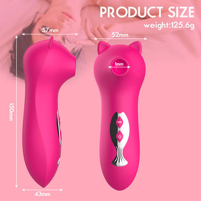 Placca di valvola vibrante Vibratore rosa gatto clitoride vibrante succhia