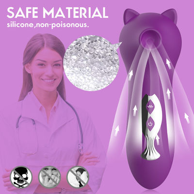 Placca di valvola vibrante Vibratore rosa gatto clitoride vibrante succhia