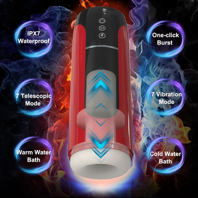 Riscaldamento intelligente maschio automatico Masterbater telescopico rotante maschio tazza di masturbazione