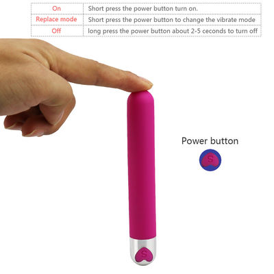 Long Bullet Vibrator Adult Toy Silicone ABS 137 x 21 mm