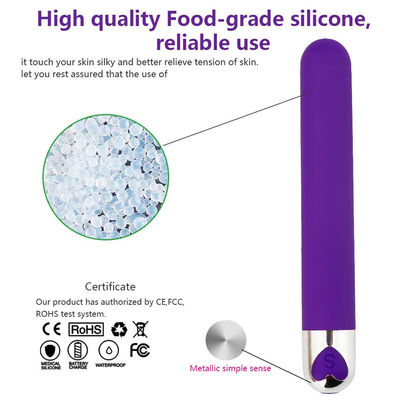 Long Bullet Vibrator Adult Toy Silicone ABS 137 x 21 mm