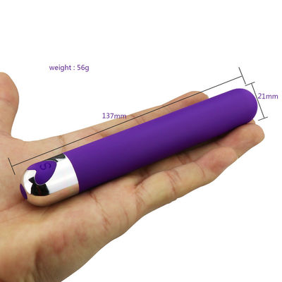 Long Bullet Vibrator Adult Toy Silicone ABS 137 x 21 mm
