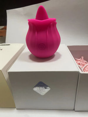 360g Vibratore della lingua giocattolo per adulti Vibratore giocattolo sessuale Vagina succhia fiori rosa a forma