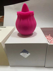 360g Vibratore della lingua giocattolo per adulti Vibratore giocattolo sessuale Vagina succhia fiori rosa a forma