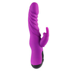 10 Frequenza Vibratore Adult Toy Coniglio in forma ricaricabile G Spot Dildo Lingue Lissing