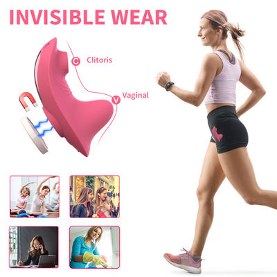 Intimo sexy per adulti Vibratori sessuali Calzature Clitoride succhiacazzi giocattolo per donna 9cm x 4,3cm