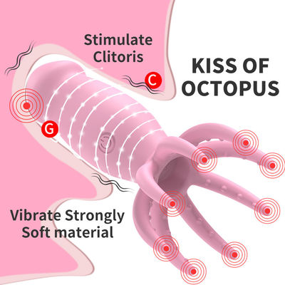 Vibratori per il punto G 8 Vibratore per polpo per le dita Massaggiatore capelluto