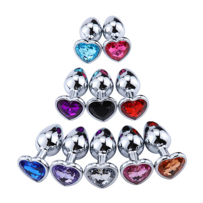 Sesso a LED grande chiusura anale giocattoli sessuali in forma di cuore in metallo biancheria intima chiusura cola