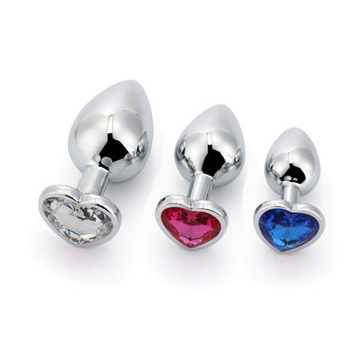 Extremo rosa sesso acciaio inossidabile anal plug enorme culo plug cuore cola giocattoli set