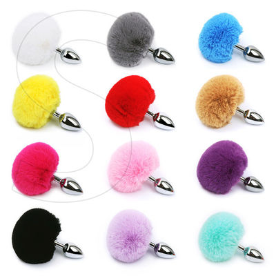 Metal Sex Pushing Butt Plug Steel Toys Cola Fox Tail Anal Plug Set Butt Plug Per Uomini