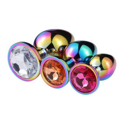 Masturbazione Anale Rotonda Plug Sex Toys Maschio Anal Toy Stimulator Cristallo Accessoio