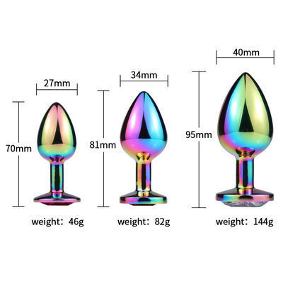 Masturbazione Anale Rotonda Plug Sex Toys Maschio Anal Toy Stimulator Cristallo Accessoio