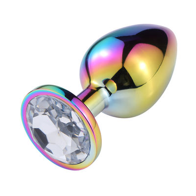 Masturbazione Anale Rotonda Plug Sex Toys Maschio Anal Toy Stimulator Cristallo Accessoio