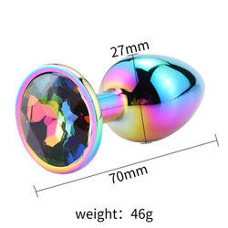 Masturbazione Anale Rotonda Plug Sex Toys Maschio Anal Toy Stimulator Cristallo Accessoio