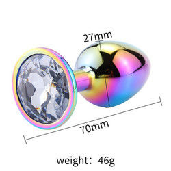 Masturbazione Anale Rotonda Plug Sex Toys Maschio Anal Toy Stimulator Cristallo Accessoio
