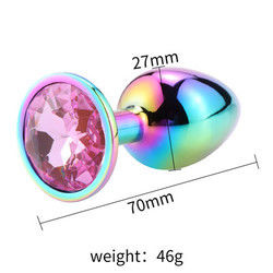 Masturbazione Anale Rotonda Plug Sex Toys Maschio Anal Toy Stimulator Cristallo Accessoio