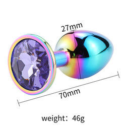 Masturbazione Anale Rotonda Plug Sex Toys Maschio Anal Toy Stimulator Cristallo Accessoio