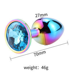 Masturbazione Anale Rotonda Plug Sex Toys Maschio Anal Toy Stimulator Cristallo Accessoio