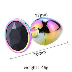 Masturbazione Anale Rotonda Plug Sex Toys Maschio Anal Toy Stimulator Cristallo Accessoio