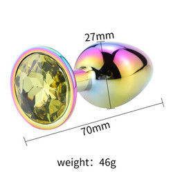 Masturbazione Anale Rotonda Plug Sex Toys Maschio Anal Toy Stimulator Cristallo Accessoio