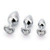 Masturbazione maschile a forma di cuore Vibrating Butt Dildo Multicolor Metal Ass Toy