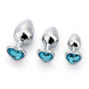Masturbazione maschile a forma di cuore Vibrating Butt Dildo Multicolor Metal Ass Toy