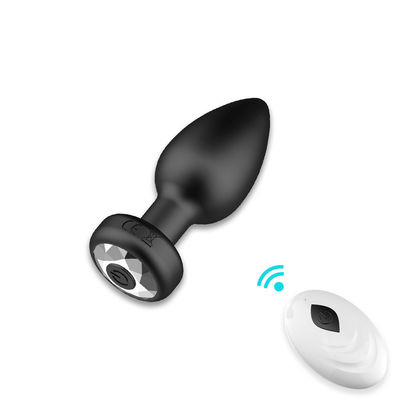 Spingimento anale senza fili Pioggia sessuale giocattoli di silicone USB ricaricabile 10 Frequenza