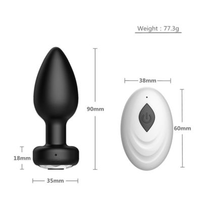 Spingimento anale senza fili Pioggia sessuale giocattoli di silicone USB ricaricabile 10 Frequenza