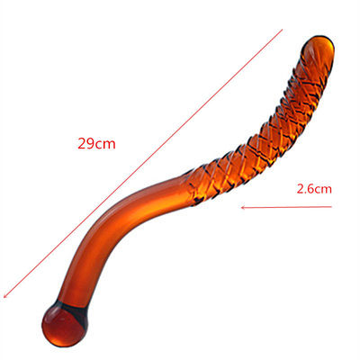 Prodotto artificiale di alta qualità, a mano, con un colpo anal, un penis a forma di cristallo, un dildo in vetro per la vagina.