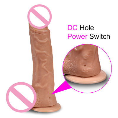 8 Inch Women Sex Toys Dildo Sentimento della pelle Trasparente Liquido Dildo in silicone