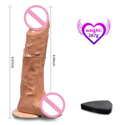 8 Inch Women Sex Toys Dildo Sentimento della pelle Trasparente Liquido Dildo in silicone