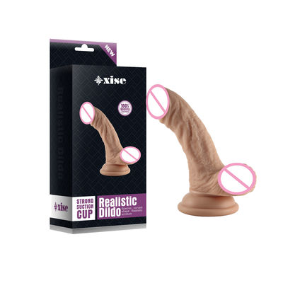 Dildo in silicone di plastica realistica grande e morbido di 15 pollici