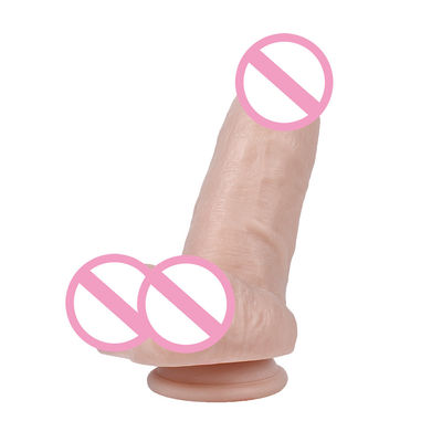 215 mm pene donne giocattoli sessuali realistici di grado medico silicone dildo silicone gomma