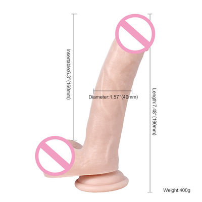 S-WBC10031 Pvc Super Soft Dildo Immenso Soft Dildo ROHS Strong Suction Cup