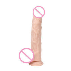 Pvc marrone maschile realista dildo grande di silicone dildo forte ventosa mani libere
