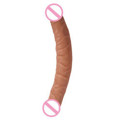 Uomini Donne Dildo sesso gomma Sex Toys Marrone Carne Superficie 30,5 X 4cm 430g