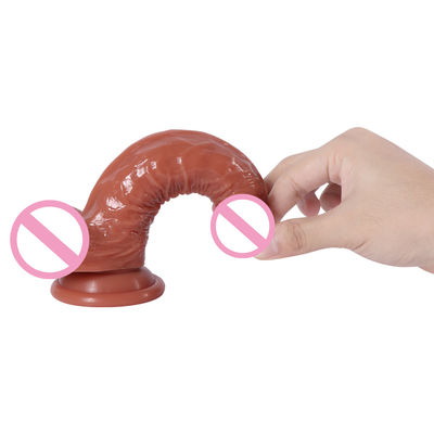 21.5 x 4cm donne realistico dildo morbido di silicone dildo impermeabile