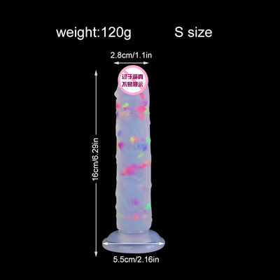 21.5 x 4cm Realistico Dildo di gomma pene artificiale anale maschile Silicone liquido morbido