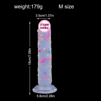 21.5 x 4cm Realistico Dildo di gomma pene artificiale anale maschile Silicone liquido morbido