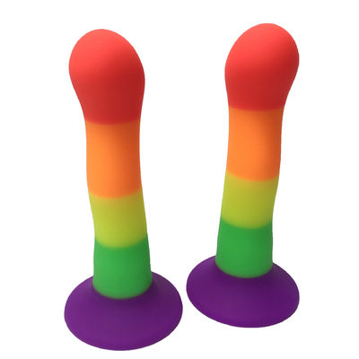 Dildo in silicone liquido di gomma impermeabile di 18 x 4 cm