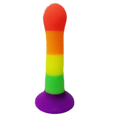 Dildo in silicone liquido di gomma impermeabile di 18 x 4 cm